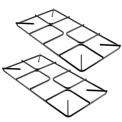 Pfannenträgergitter für New World Backofen Herd flach Gaskochfeld 2er Pack 450 mm x 220 mm