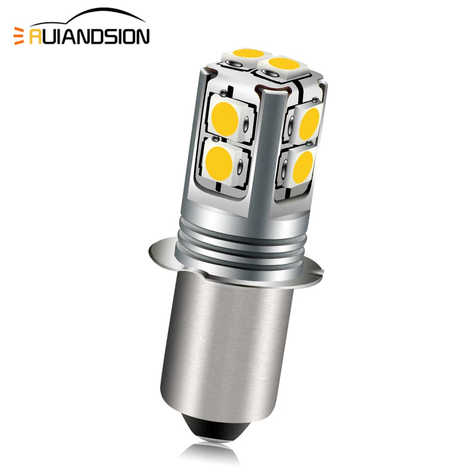 Super Bright PR2 P13.5S 3030 LED Torch Flashlight Bulb Lamp Globe 6V/9V/12V/18V Foto 4 de 4