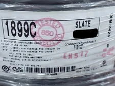 Alpha Wire 1899C 16/2C Cabled Control/Communications Cable 80C/300V Gray /10ft