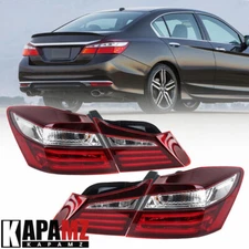 Tail Lights Fits For 2016-2017 Honda Accord Left and Right Inner and Outer Brake