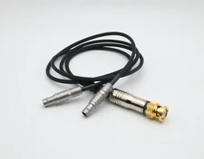 BNC to Dual 5-Pin Timecode Cable. 21" Long.