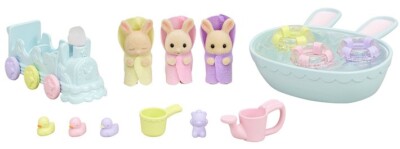 Sylvanian Families Miruku Kaninchen Mitsugo-chan Dai-Suki Ofuro Set [DF-22].