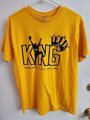 Seattle MARINERS, ''King'' Felix Hernandez STARBUCKS Hall of Fame T-Shirt Sz. Med