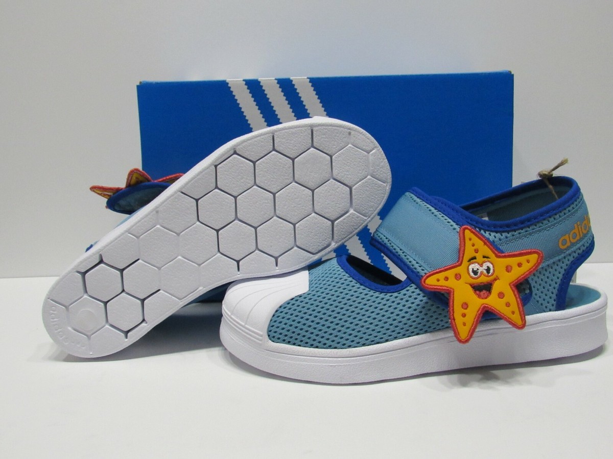 adidas Original Superstar 360 Sandals UNISEX Youth size 3 Blue/White | eBay