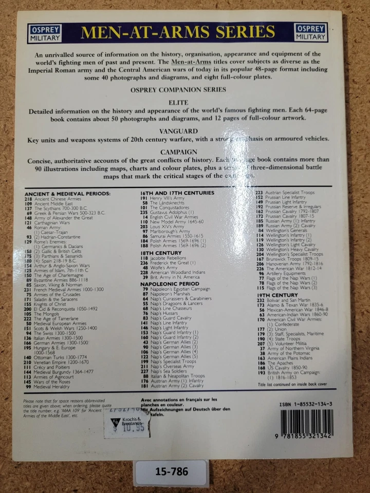 Frederick the Great’s Army (1): Cavalry OSPREY (Men-at-Arms Book #236) - Image 2 of 3