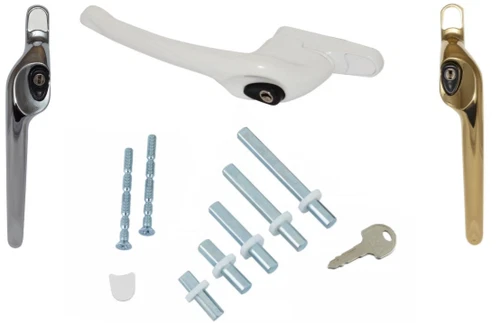 UPVC Window Handle Universal ERA OFFSET Key Locking Double Glazing 5 Spindle