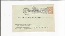 Europa Union / 11.I.1923 ROTTERAM CON. NED. POSTVAART VLISSINGEN - ENGELAND...