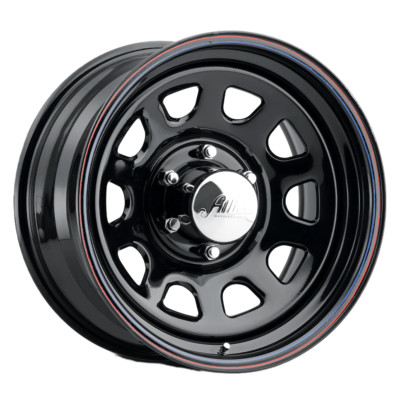 ALLIED WHEEL 52 Black Daytona Rim 15X8 5X120.65 Offset -19 BLACK (Quantity of 4)