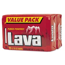 Lava Heavy-Duty Hand Cleaner Bar Soap, 5.75 oz Twin Pack