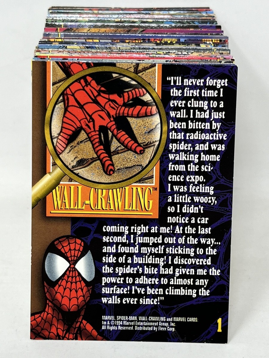 1994 MARVEL FLEER - AMAZING SPIDER-MAN 94 - COMPLETE 150