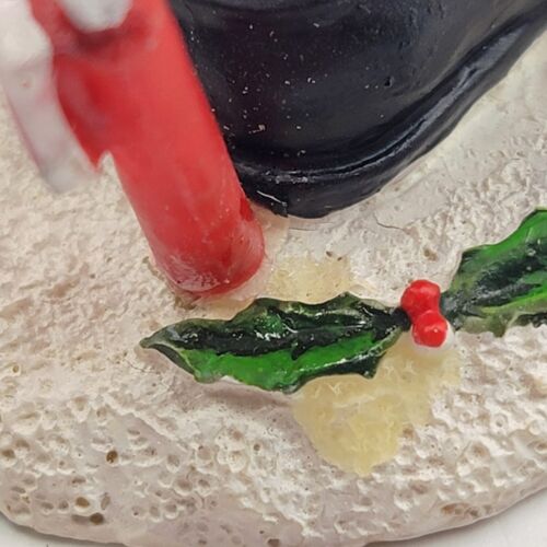 Vintage Ceramic Santa Fishing Figurine Christmas Holiday Decor 8"H POLE DETACHED - Picture 6 of 8