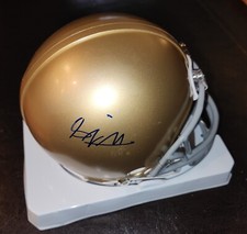 MINICASCO FIRMADO POR BENJAMIN MORRISON 'NOTRE DAME IRISH' ESQUINERO *CERTIFICADO DE AUTENTICIDAD *PRUEBA 2