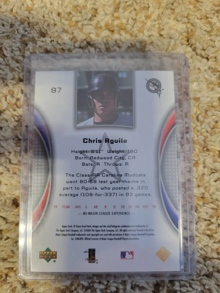 2004 SP Game Used Patch - Chris Aguila #97 /375 (RC) - Image 2 of 2