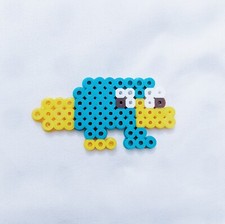 Perry The Platypus Perler Bead Art