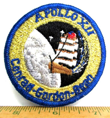 Vintage Apollo XII 12 NASA 1969 Jacket Patch Astronauts Conrad Gordon ...