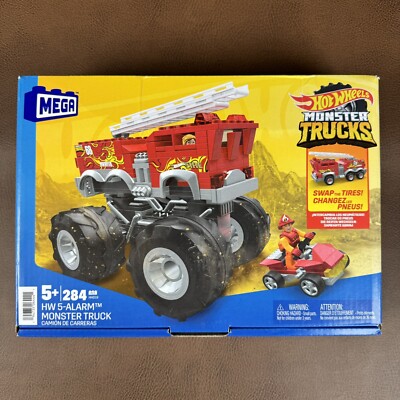 Mega Hot Wheels Monster Trucks: HW 5-Alarm Monster Truck 284 PCS Set HHD19