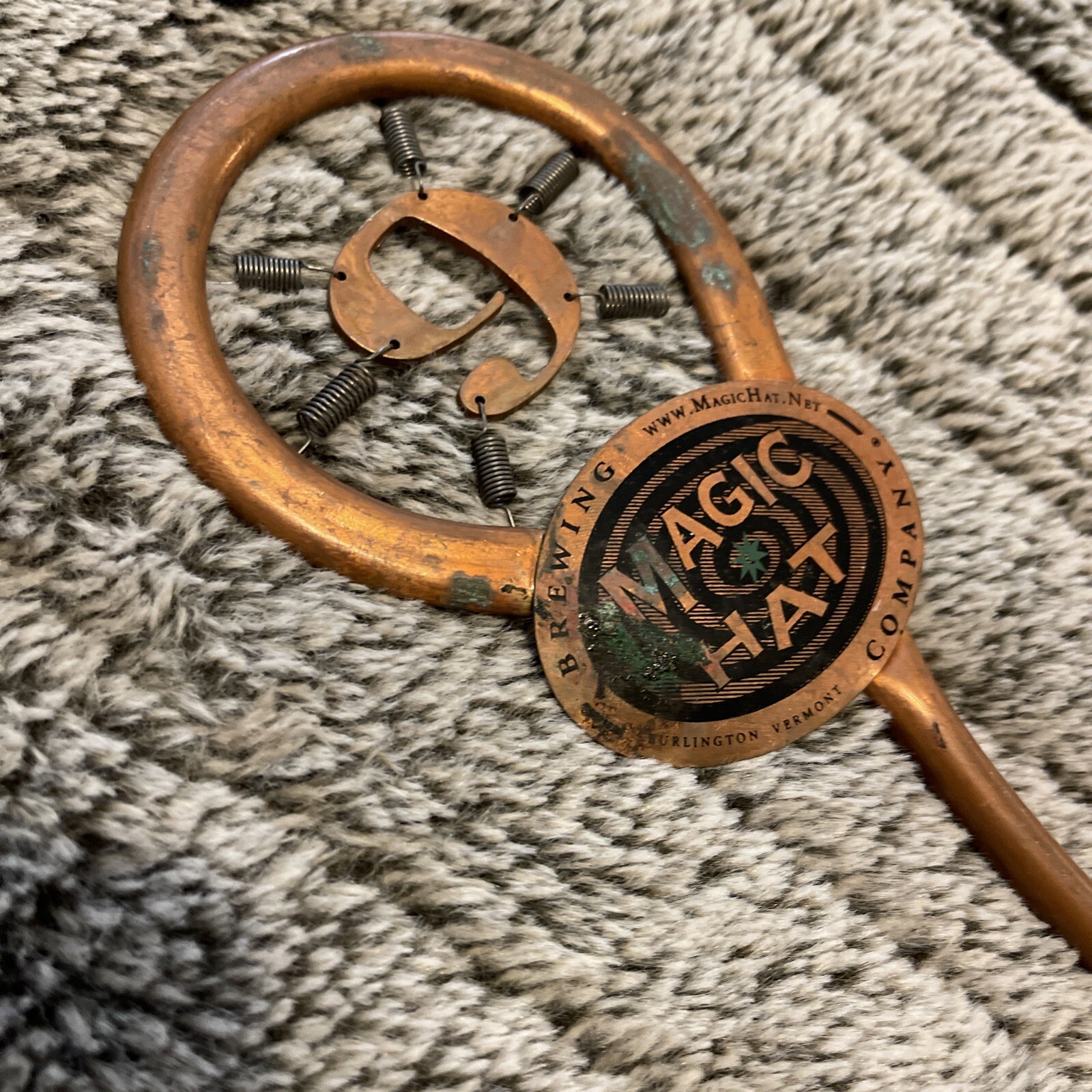 Vintage MAGIC HAT 9 Copper Beer Tap Handle 14” eBay