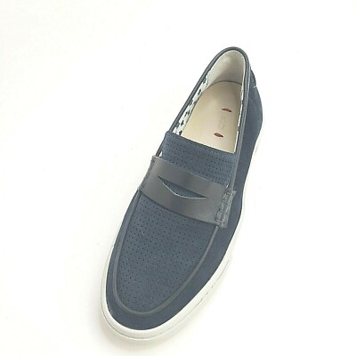 ED Ellen DeGeneres Farley Slip-On Sneakers Youth Size Navy Blue Suede  Loafers