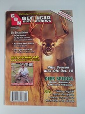Georgia Outdoor News Mag Vtg 2008 Rare Bass Fish Deer Black shear Gator Big Buck
