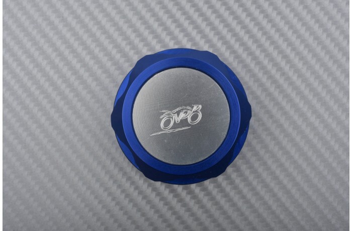 Douille filetée de colonne de direction alu bleu Suzuki Bandit 600