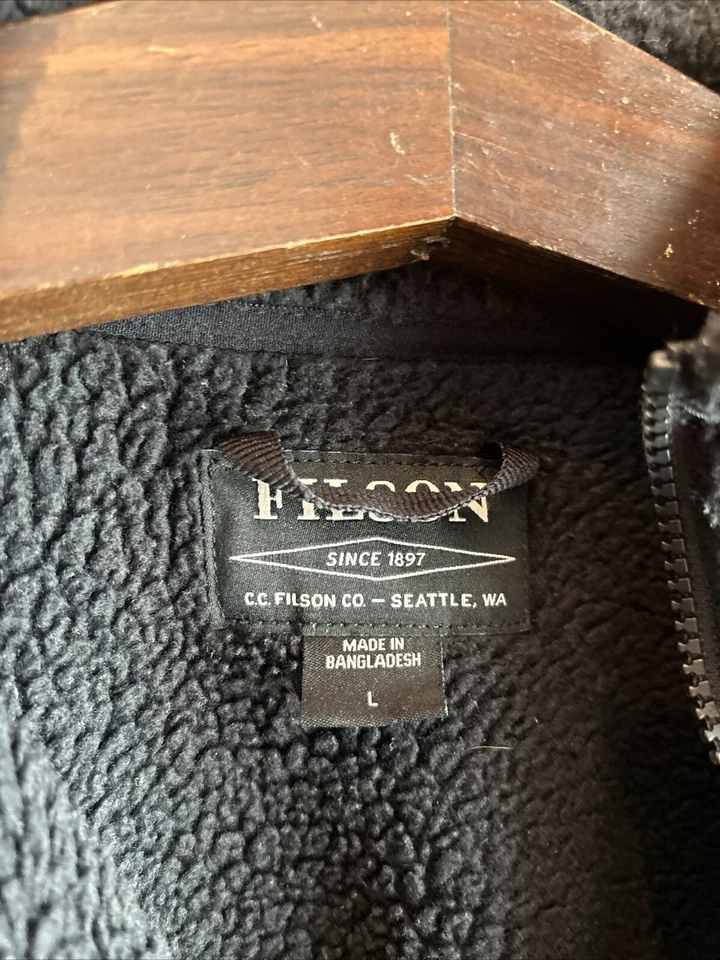 Women’s Synchilla Filson Sherpa Black Fleece Polartec Large Full Zip Jacket - Image 3 of 4