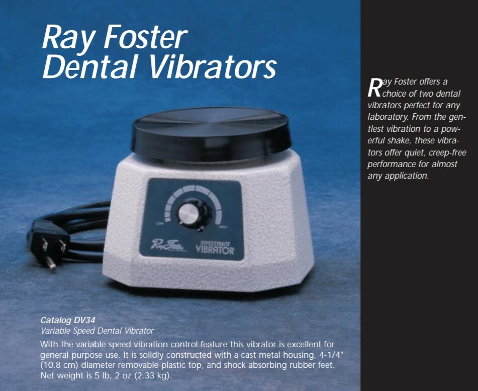 Ray Foster Laboratory Vibrators Model DV34 Variable Speed Vibrator