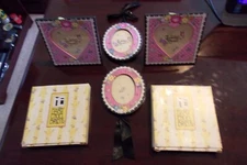 Mary Engel Breit Frames (1 double and 2 single frames) New. Pink, black, white. 