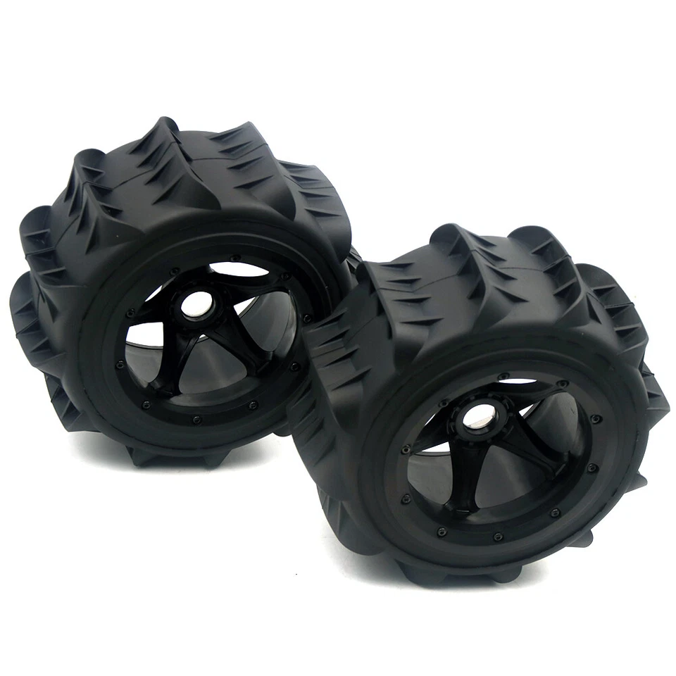 Sand Wheel Tire 2PCS 24mm For 1/5 HPI baja 5B Kraton 8s Losi DBXL-E 2.0 RC CAR - Image 4 of 4