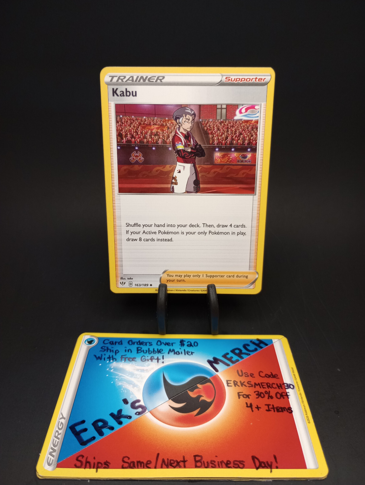 Kabu 163/189 Darkness Ablaze NM Regular Uncommon Pokemon Card