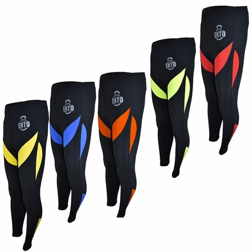UK1 Collant Termico Da Uomo Ciclismo Pantaloni Lunghi Imbottito Cerniera  Leggings BICI usura a freddo | eBay