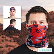 Bandana UV-Proof Tube Scarf Face Mask Neck Gaiter Headband for Outdoor Sports A