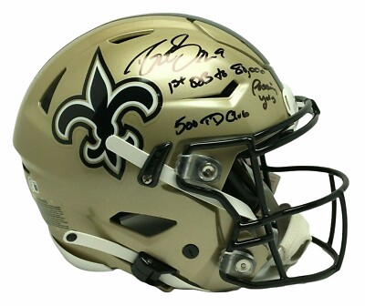 brees speedflex helmet Drew Brees Signed FS SpeedFlex Helmet 
