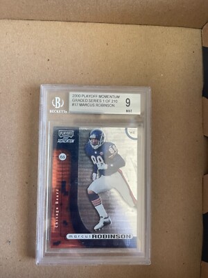 2000 PLAYOFF MOMENTUM MARCUS ROBINSON #17 GRADED SERIES 1 OF 210 BGS 9 MINT