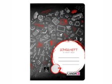 2 Schulhefte Heft DIN A5 Lineatur 7 kariert 7x7mm ohne Rand 16 Blatt