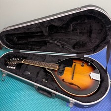 Fender FM-52E Acoustic Electric Mandolin Sunburst With Hard Case  Extra Bridge