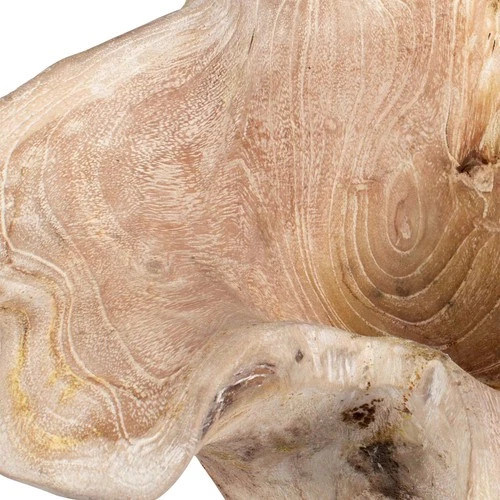 Uttermost 17135 Teak Flow 16"W Teak Wood Decorative Bowl - Whitewash Teak - Picture 2 of 6