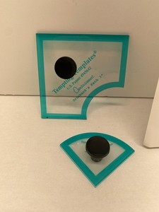 Sew / Fit Tempting Templates 3” Drunkards Path 2pc Set Quilting Stencil Guide