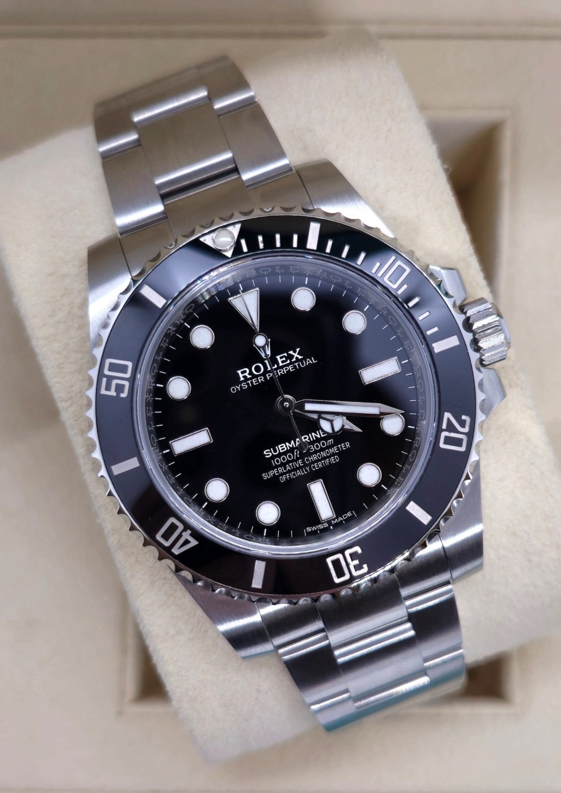 Rolex Submariner Non Date, Immaculate Condition, Box & Papers, REF: 114060