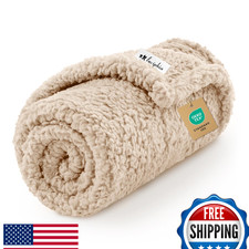 Luciphia Premium Fleece Dog Puppy Blanket Soft Pet Sherpa Calming Cat Blanket