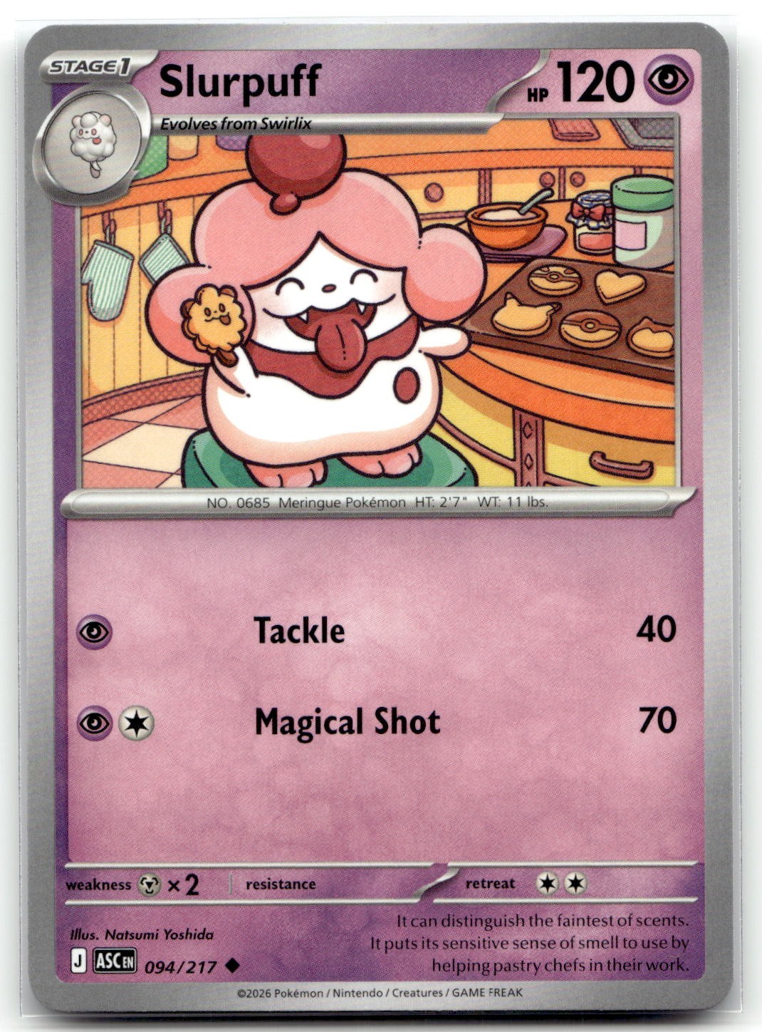 Slurpuff - 094/217 ME: Ascended Heroes Uncommon Pokemon TCG NM