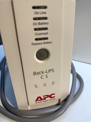 APC Back-UPS CS 500 BK500 350VA 300W 6-Outlets 120V Desktop UPS Beige