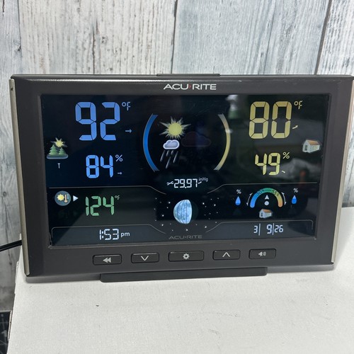 ACCURITE WEATHER STATION FORECASTER DIGITAL COLOR DISPLAY *NO SENSOR*
