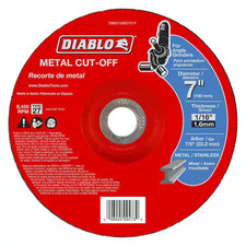 Diablo Cut Off Wheel Disc 7 Inch Metal Grinder Blade Type 27 Heavy Duty 5-Pack