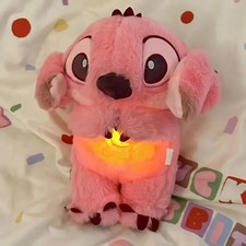 Kawaii Stitch Sleep Plush Toy - Calm Music, Lights  Breathing Effect Kids Gift
