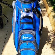 Srixon Golf Cart Bag Blue/White/Black 14-Way Dividers Zip Pockets Handle