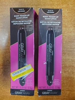 2 Pack: EVERPRO Gray Away Root Touchup Stick *Black/Dark Brown* (1704) - E3C