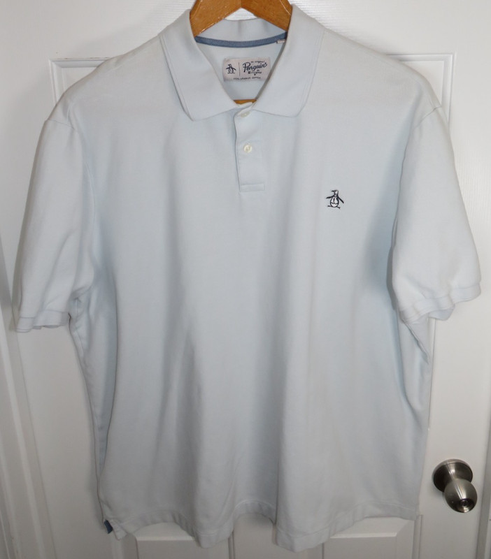 Original Penguin Polo Shirt Mens 2XLT 100% Organic Cotton Logo