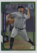 2015 Bowman Chrome Green Refractor 57/99 Jorge de la Rosa #42 12qo