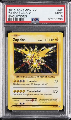 Zapdos graded PSA 9 for sale on eBay