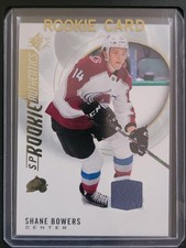 2020-21 SP Hockey - Rookie Authentics - Gold Jersey - Shane Bowers #108
